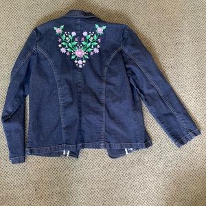 Vintage Embroidered Jean Jacket